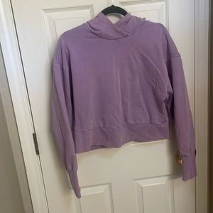 Purple crop hoodie